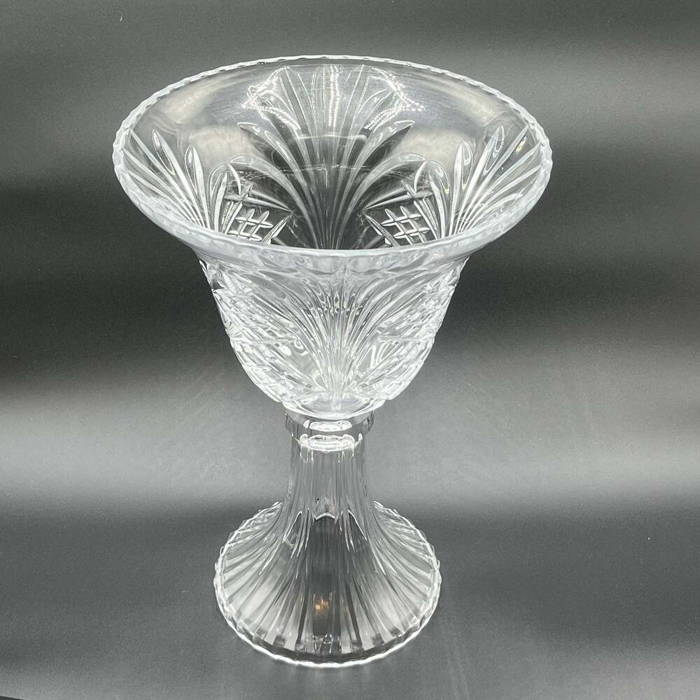 Elegant Towle Crystal Tall Pedestal Compote